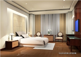 江南绿野主卧板材案例
