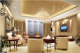 江南绿野客厅板材案例