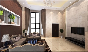 江南绿野客厅板材案例