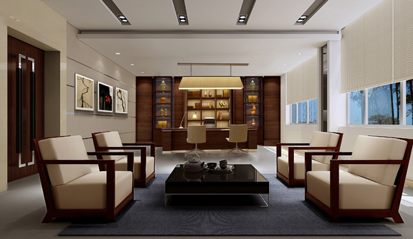 江南绿野办公室板材案例